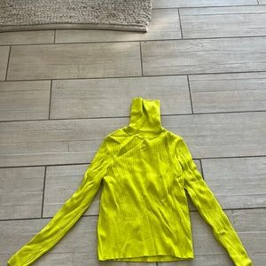 ZARA neon green turtleneck